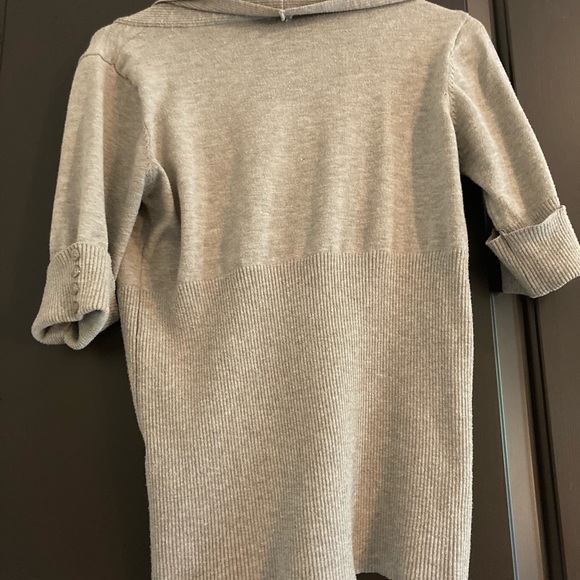 Beige ruffled neck sweater top - Picture 11 of 12